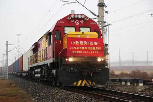 中歐班列拉來 洋年貨 中歐班列 西安 2024年首趟年貨專列抵達西安國際港
